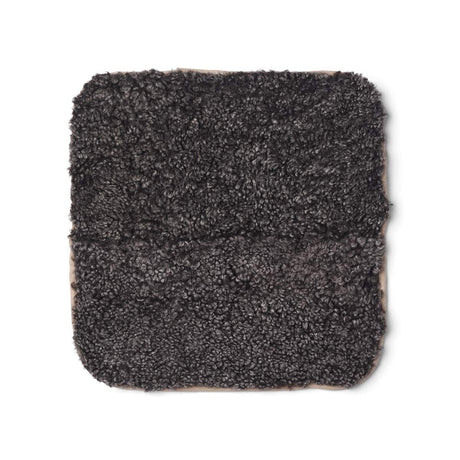 Short Wool Sheepskin Seat Cover Zero Waste Cappuccino