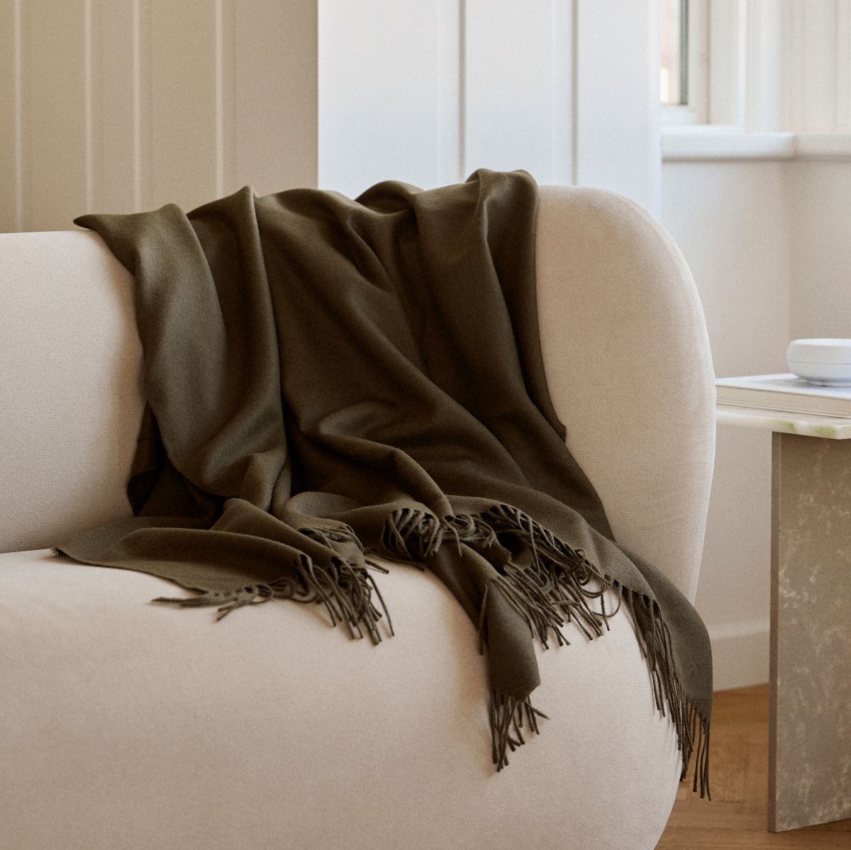 Amanda Throw | Alpaca Wool Dark Grey