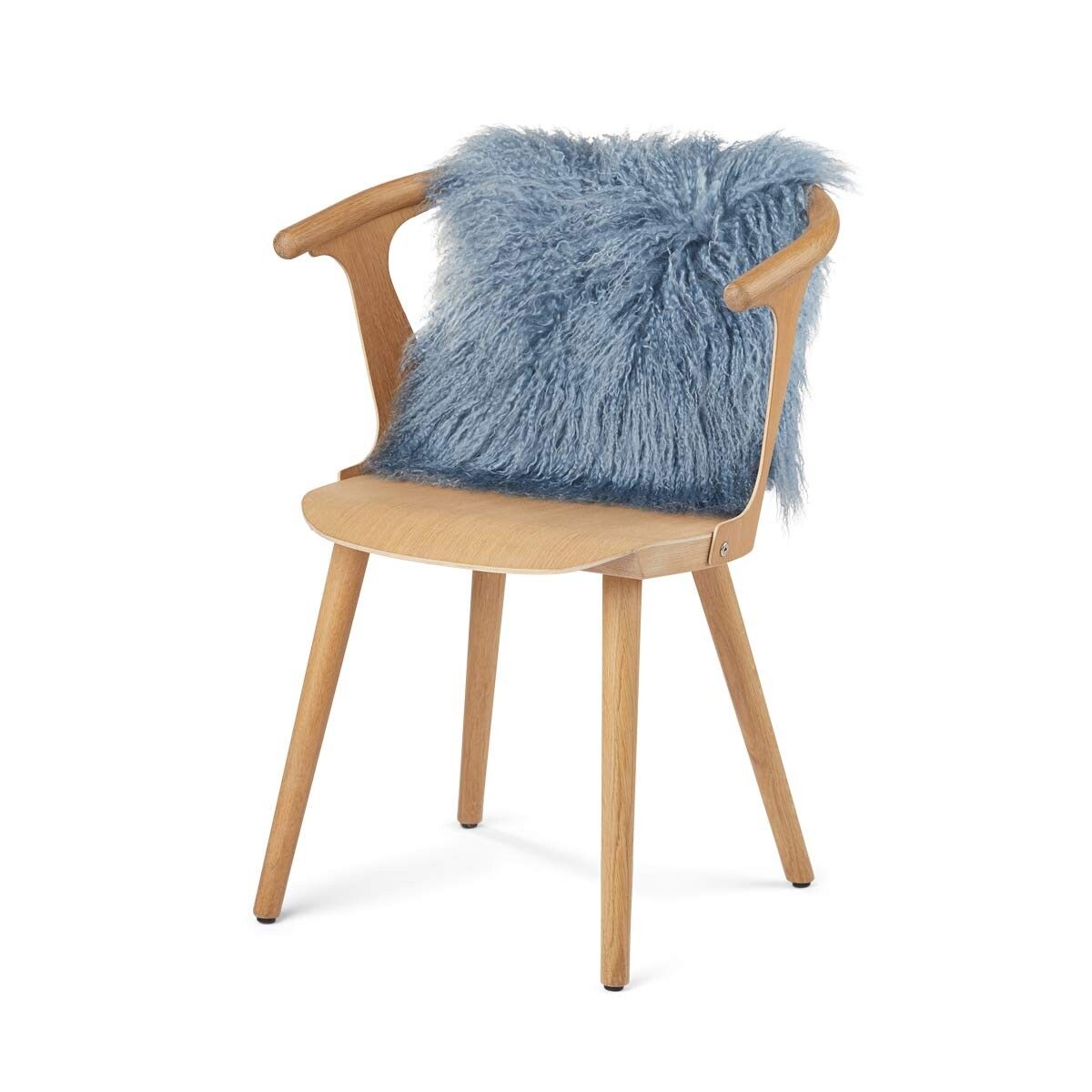 Curly Sheepskin Cushion | Doublesided | 56x56 cm | 40x40 cm Sky Grey