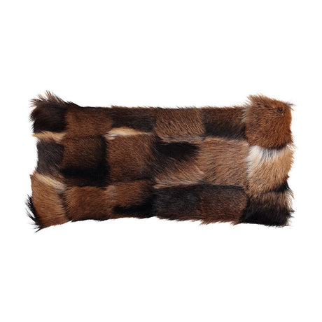 Goat Skin Cushion | 28x56 cm Mix/Spotted