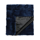 Premium Quality Bed Runner | Rex Rabbit | 238x55 cm Midnight Blue
