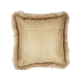 Sheepskin Cushion | Long Wool | New Zealand | 50x50 cm Warm Sand