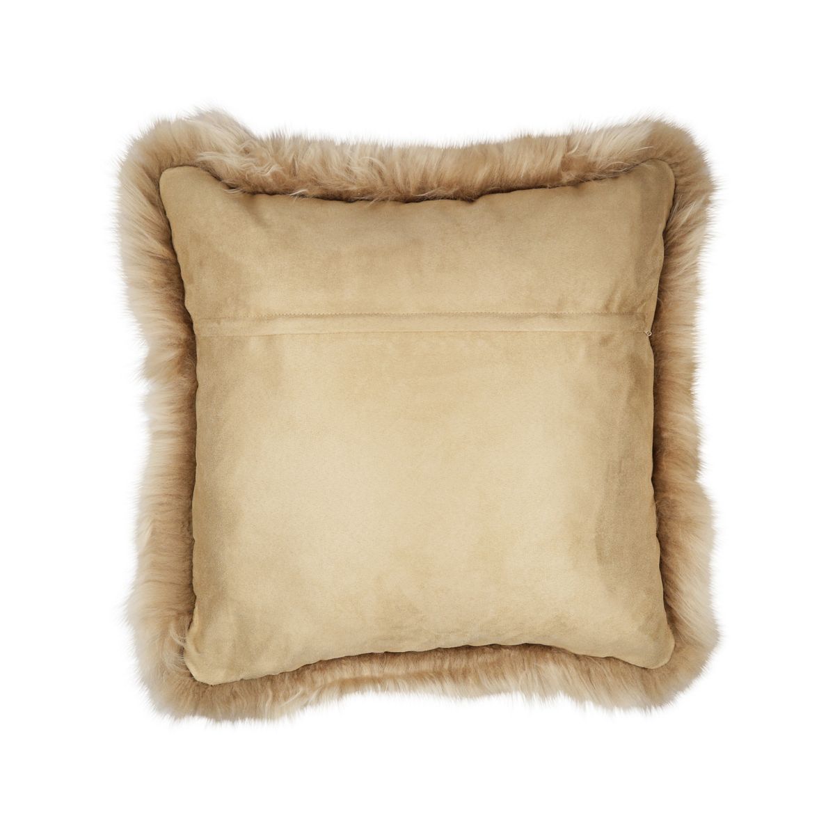 Sheepskin Cushion | Long Wool | New Zealand | 50x50 cm Warm Sand