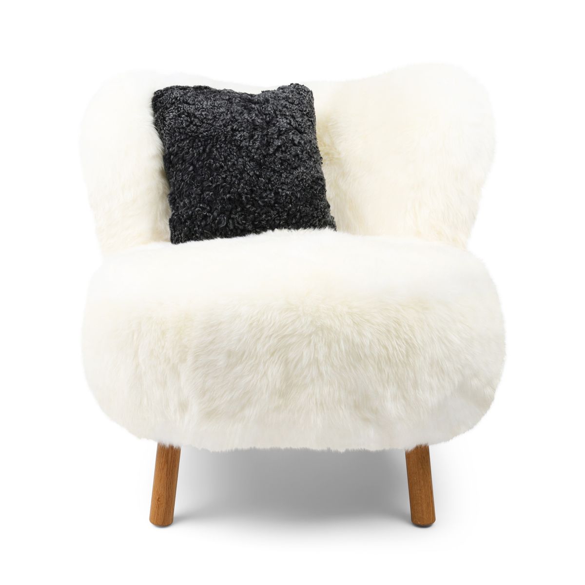 Ethan Puffy Lounge Chair Ivory
