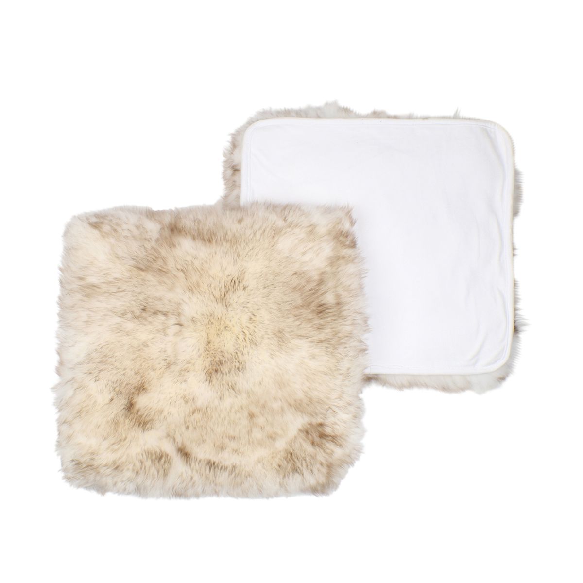 Seat Cover | With Backing | Long Wool | New Zealand | 40x40 cm Wolf Tip