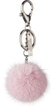 Pom Pom Keyring Black Metal Light Purple