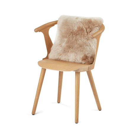 Sheepskin Cushion | Long Wool | New Zealand | 40x40 cm Warm Sand