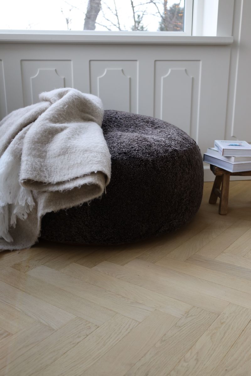 Throw of Mohair Wool | 130x170 cm Light Beige