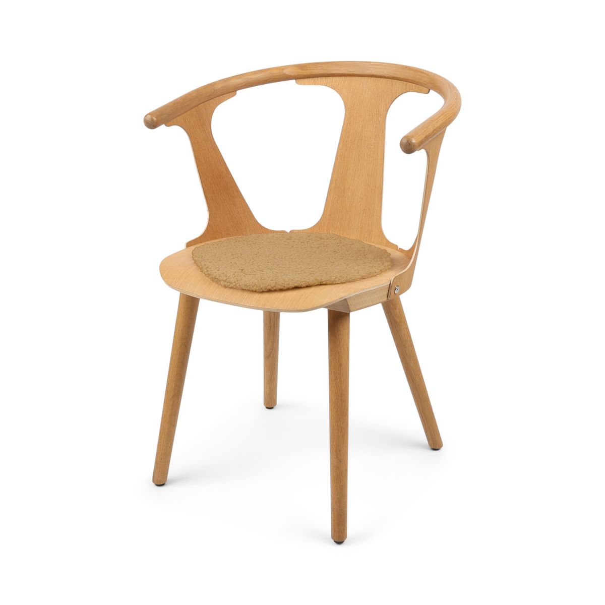 Short Wool Seat Cover | New Zealand | Ø34 cm Honey