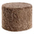 Short Wool Curly Sheepskin Pouf