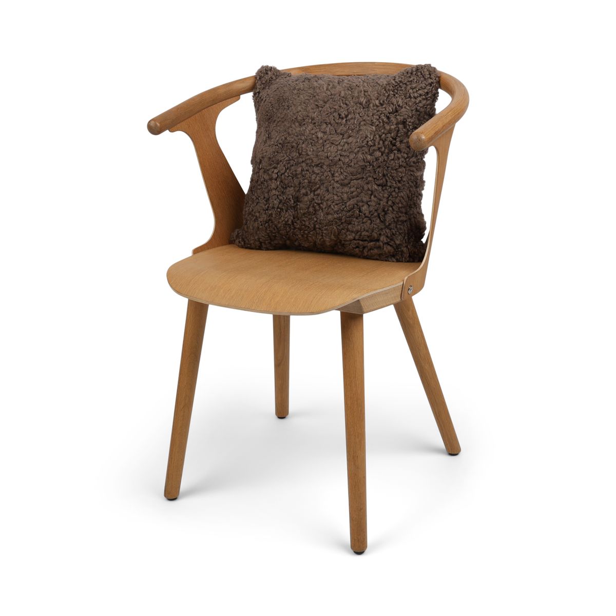 Sheepskin Cushion | Short Wool | New Zealand | 40x40 cm Mushroom