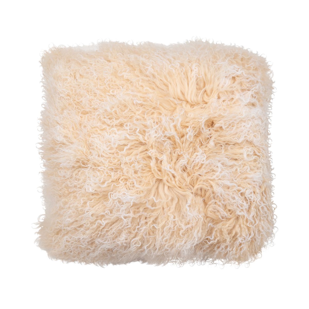Mongolian Curly Cushion | 40x40 cm Arctic Sunrise