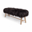 Theo Bench | Icelandic Sheepskin | 140x35x45 cm Blacky