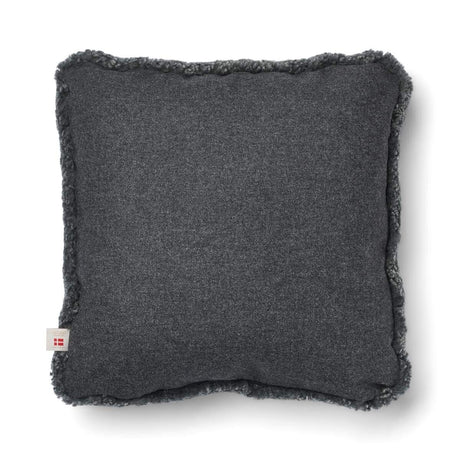Short Wool Sheepskin Cushion | Two-sided |52x52 cm  | 34x52 cm  Rock/Graphite