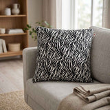 Premium Cowhide Cushion | Doublesided | Pattern  Mustard Yellow