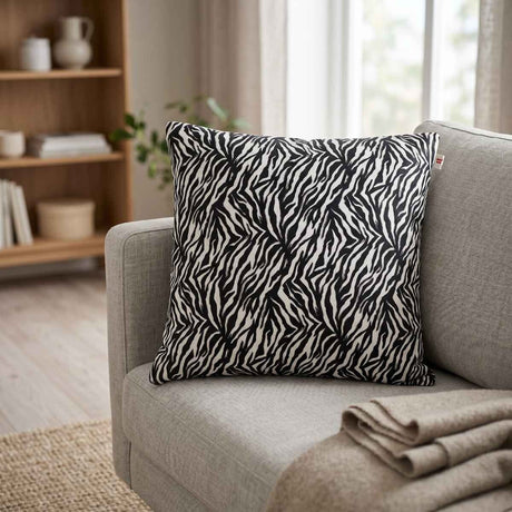 Premium Cowhide Cushion | Doublesided | Pattern  Mustard Yellow
