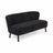 Emanuel 2 seater Sofa Black