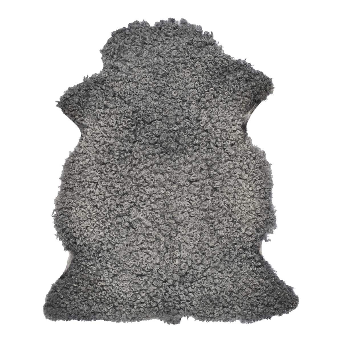 Gotlandic Sheepskin Curly Short Wool 90 100 cm