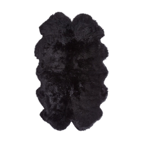 New Zealand Sheepskin | Long Wool | Rug 180x110 cm Black