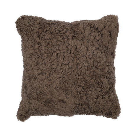 Sheepskin Cushion | Short Wool | New Zealand | 40x40 cm Mushroom