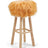 Theo Bar Stool + Cover | Oak Legs | Tibet Sheepskin Imperial Yellow