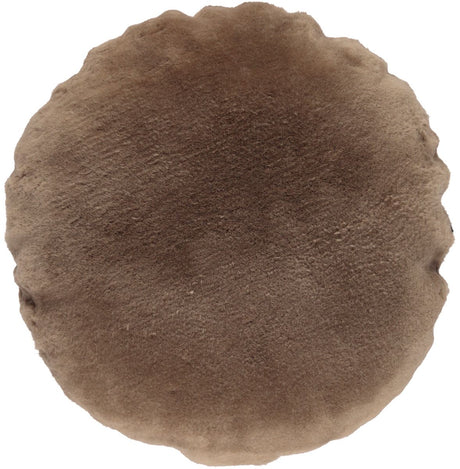 Nordic Velvet Single sided Cushion | Ø45 cm | Ø62 cm Light Mocca