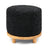 Simon Stool | Short Wool | D46xH42 cm Black