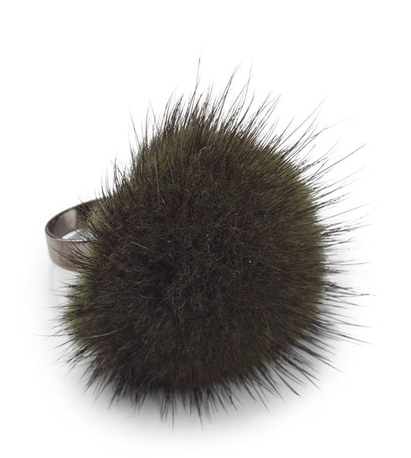 Ring Pom Pom Khaki