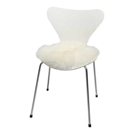 Long Wool Sheepskin Seat Cover 2 Pack | Ø35 cm