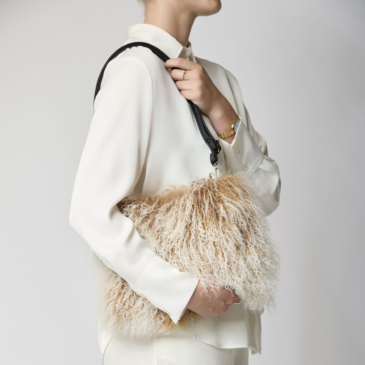 Jasmin Muff Bag Leather Brown