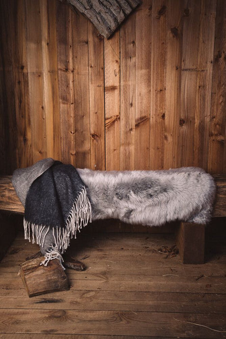 New Zealand Sheepskin | Long Wool | 100 cm Light Grey