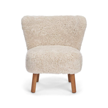 Emily Lounge Chair | Short Wool Pearl