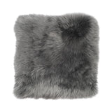 Long Wool Seat Cover | New Zealand | 40x40 cm Steel