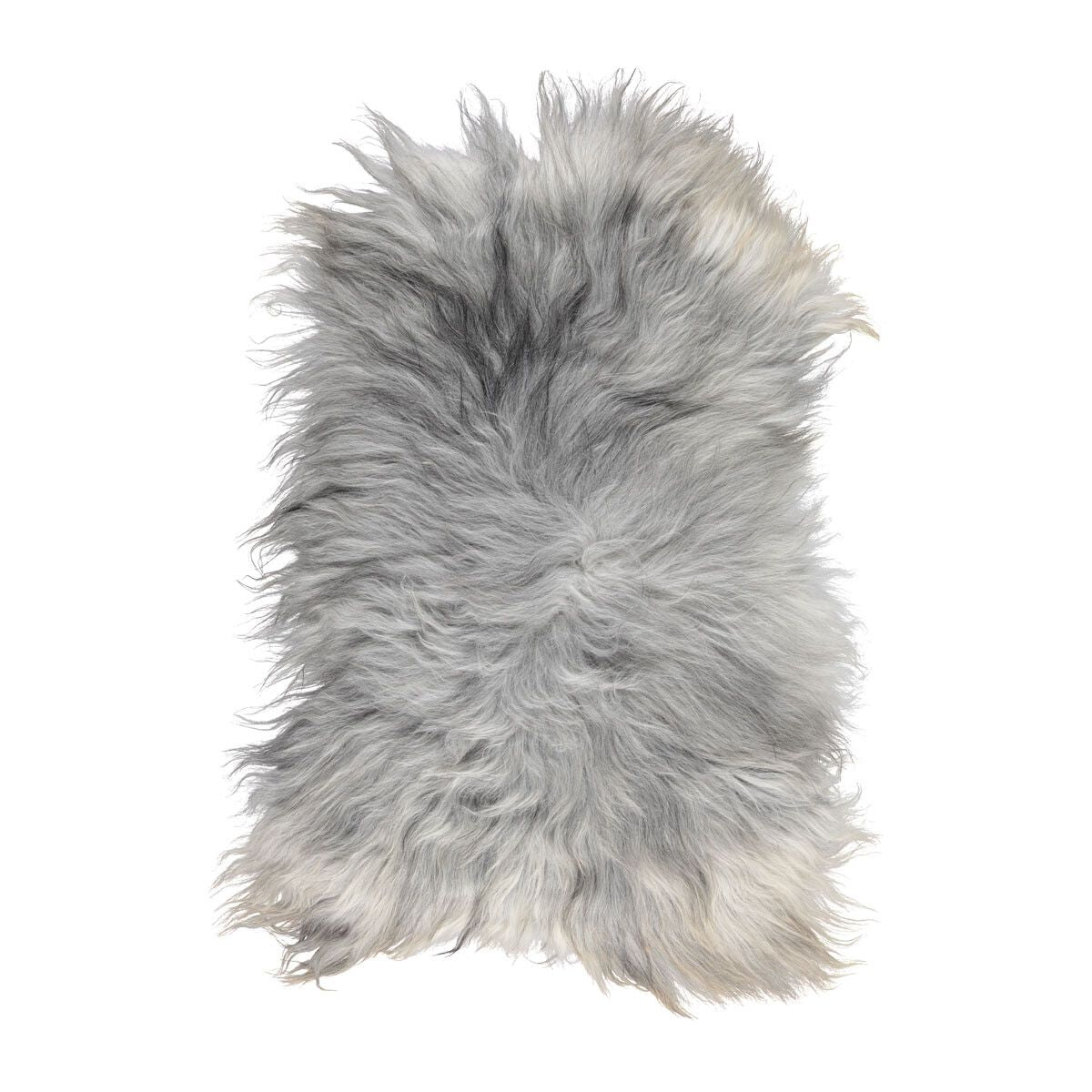 Icelandic Sheepskin | Natural Colors | Long Wool | 100-120 cm Natural Grey