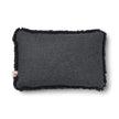 Short Wool Sheepskin Cushion | Two-sided |52x52 cm  | 34x52 cm  Charcoal/Anthracite