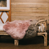 New Zealand Sheepskin | Long Wool | 90 cm Rose