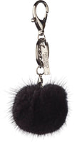 Pom Pom Keyring Black Metal Black