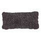 Short-Wool Sheepskin Cushion | Doublesided | 41x66 cm Anthracite