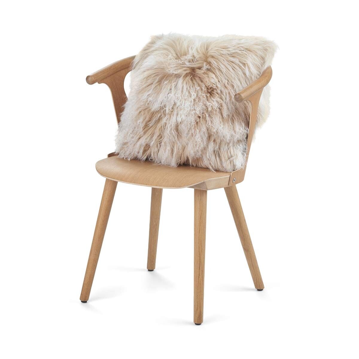Sheepskin Cushion Mongolian 45x45cm