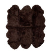 Premium | New Zealand Sheepskin | Long Wool | Rug 180x162 cm Chocolate