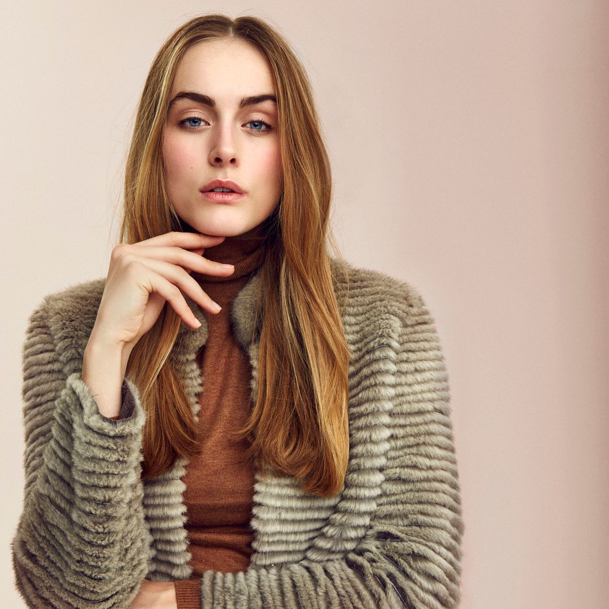 Lauren Jacket | Mink Silver Blue