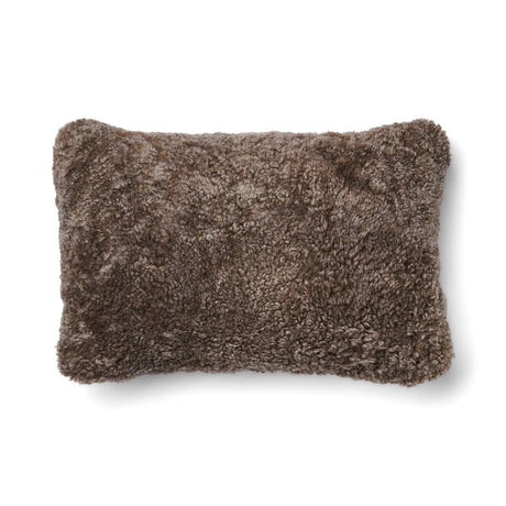 Short Wool Sheepskin Cushion | Two-sided |52x52 cm  | 34x52 cm  Beige/Taupe