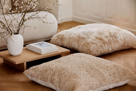 Maxi Float Cushion | Short Wool | 90x90 cm Anthracite