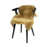 Black Country Sheepskin | New Zealand | Long Wool Curly | 90 cm Straw Yellow