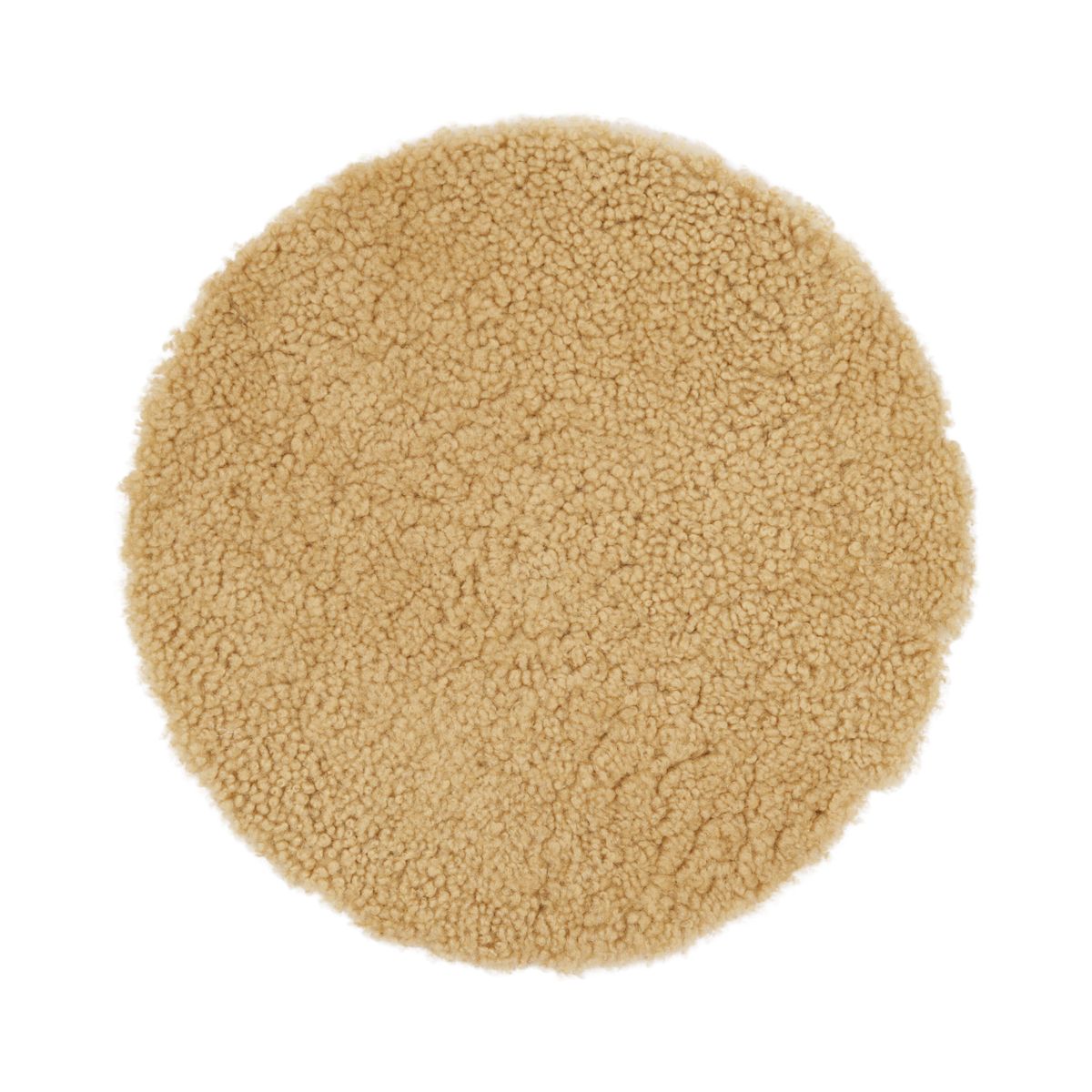 Short Wool Seat Cover | New Zealand | Ø34 cm Honey