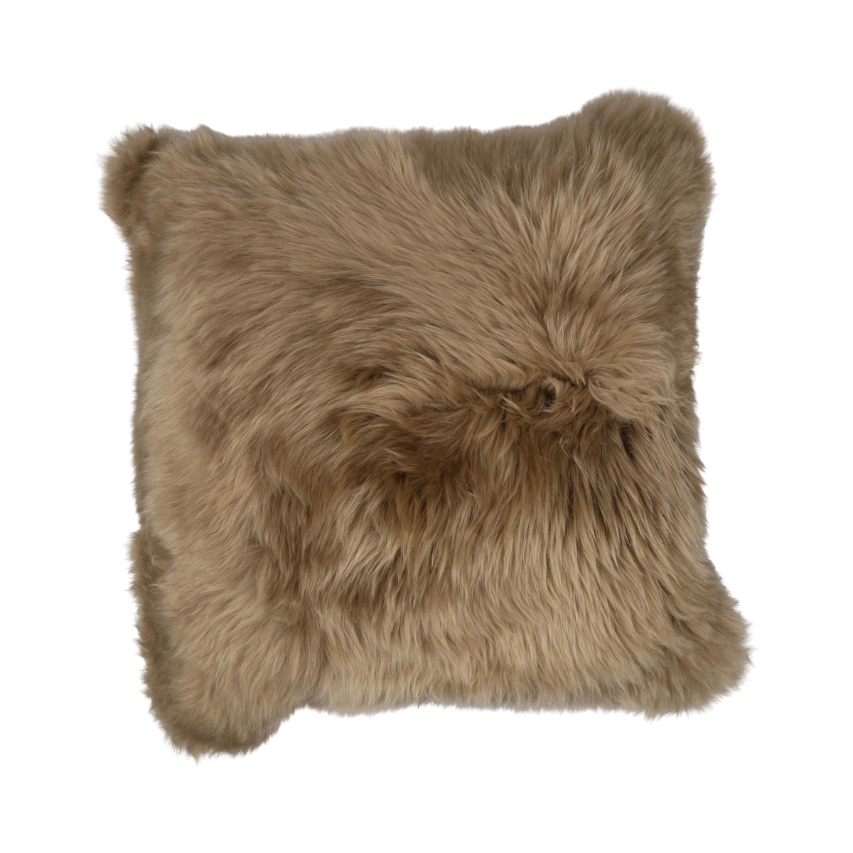 Sheepskin Cushion | Long Wool | New Zealand | 50x50 cm Taupe