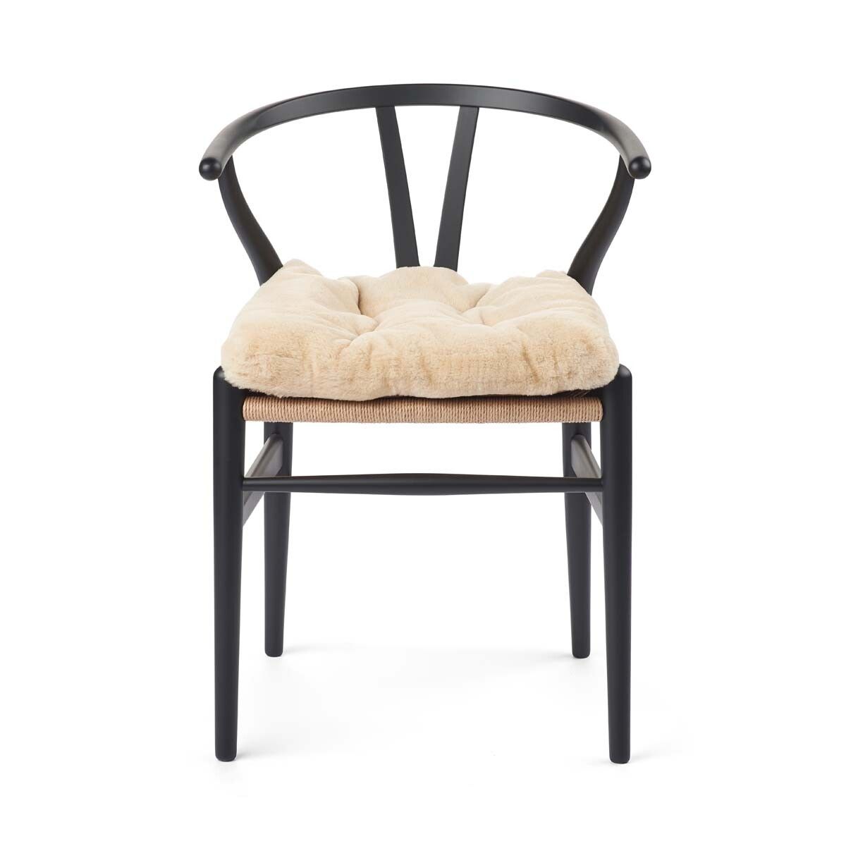 Moccasin Seat Cover | Calfleather backing Natural