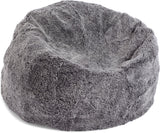 Round Sheepskin Bean Bag | Short Wool | Medium