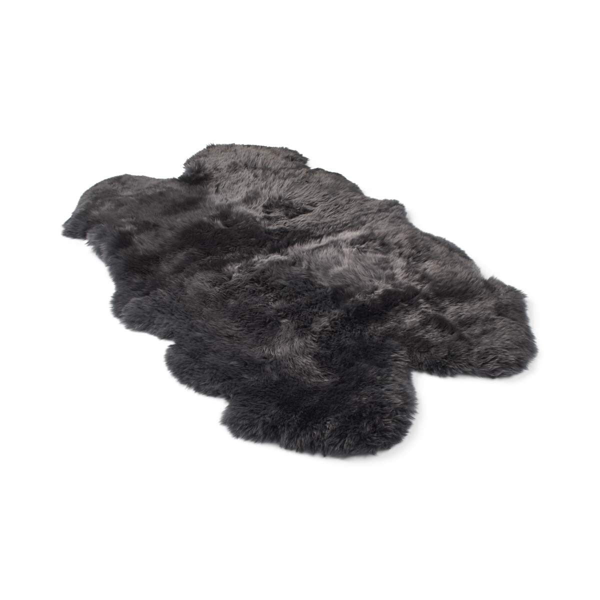 Merino Sheepskin Rug | New Zealand | Long Wool | 170x110 cm Steel