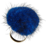 Pom Pom Ring Midnight Blue